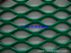 Green Powder Coating Flattened Expanded Metals