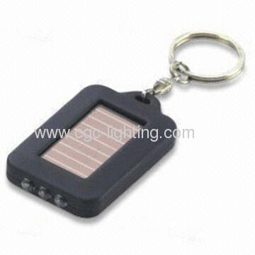 Promotional Solar LED Keychain flashlight