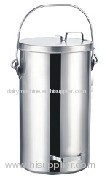 Stainless steel storage bucket