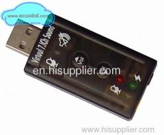 USB Virtual 7.1 Channel Sound Adapter High Quality