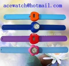 silicone watch silica gel wristwatches slap band watch C