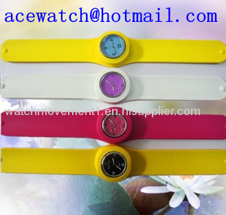 silicone watch silica gel wristwatches slap band watch E