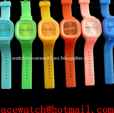 silicone watch (jelly watch) silica gel wristwatches slap band watch N