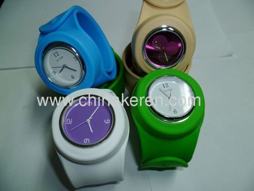 new silicone slap style watch