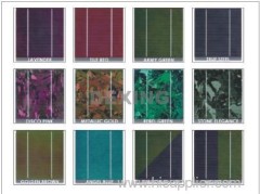 Poly-crystalline silicon color solar cell