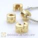 european gold plated clip charm beads