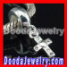 european silver dangle charms cross design
