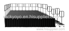 Rack Modular Stage with Folding Riser