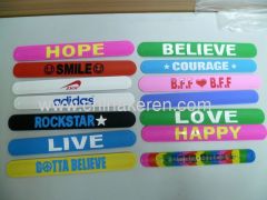 Hot Sell Fashion Silicone slap bracelet