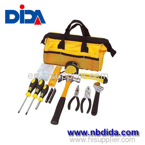 32PC general purpose kit for the home with Utility yellow Tool Bag