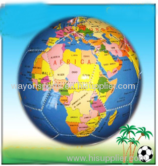 earth map soccer ball rubber football