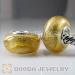 european style gold foil charm beads