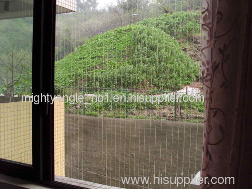 intelligent invisible anti-burglar netting ( building material )