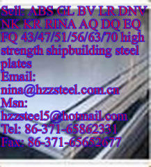 ABS DQ47/ABS DQ51/ABS DQ56/ABS DQ63/ABS DQ70 shipbuilding steel plate