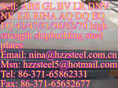 BV DQ47/BV DQ51/BV DQ56/BV DQ63/BV DQ70 marine steel plate