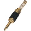 APEXTONE 6.3mm mono plug AP-1207 Gold plated Jack Plug