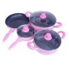 pink 7 pcs cookware set