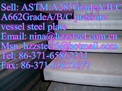 ASTM:A285GrA/A285GrB/A285GrC A662GrA/A662GrB/A662GrC pressure vessel steel plate
