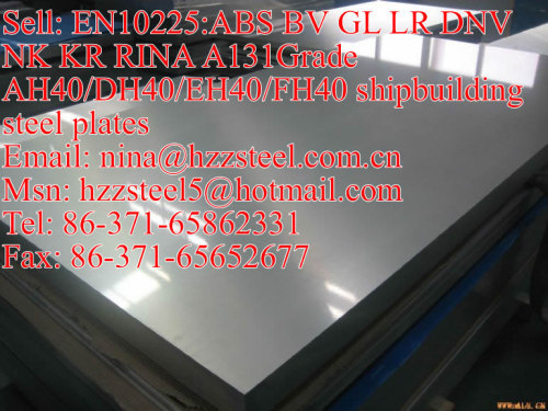 EN10225:DNV A131GrAH36/DH36/A131GrEH360/FH36 marine steel plate