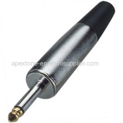APEXTONE 6.3mm mono plug AP-1228 Gold tip plated Jack Plug