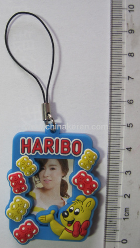 Soft pvc photo frame keychain