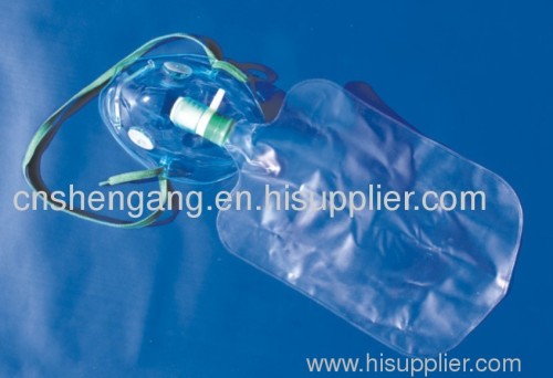 Oxygen mask with bag/medical oxygen mask with reservoir