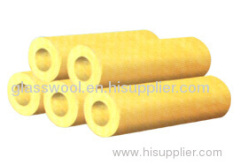 Glass wool pipe insulation