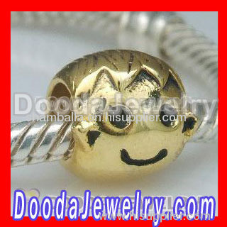 european style gold plated charm beads wholesale