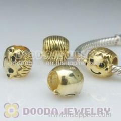 european Style Gold Plated Sterling Silver Boy Charm Beads Wholesale