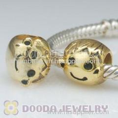 european Style Gold Plated Sterling Silver Boy Charm Beads Wholesale