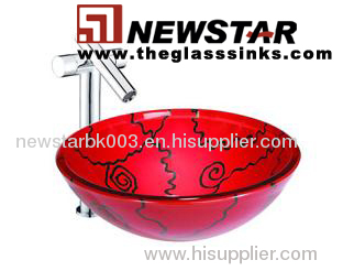 Red Vessel for bathroom