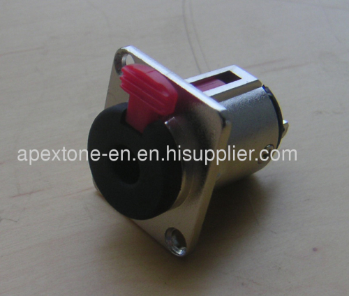 APEXTONE 6.3mm stereo socket AP-1266 Nickel plated 1/4"(F) female