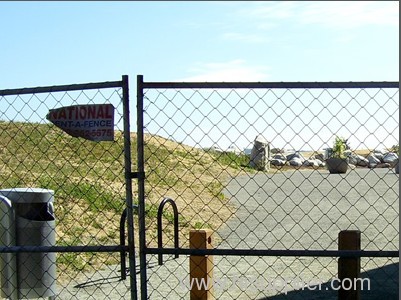 galvanized chain link fence