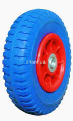 8*2.50-4 color PU foam solid wheel for wheelbarrow,handtruck