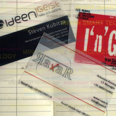New style clear Business Cards