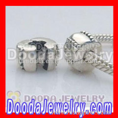 european Style 925 Solid Silver Charm Jewelry Clip Beads