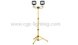 2*3W 2*45 LED twin head tripod work lamp