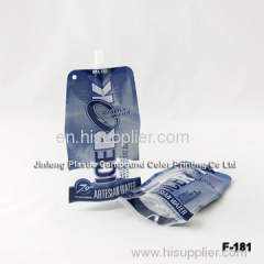 stand up water bag with spout