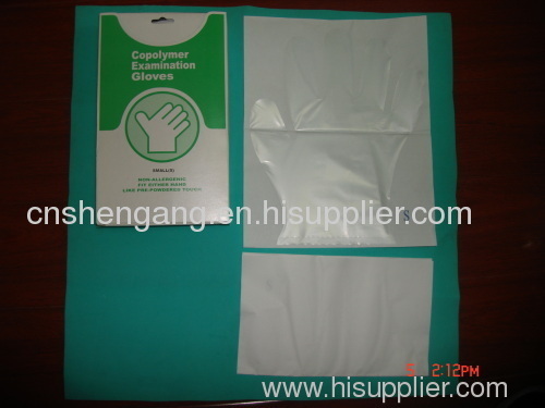 Medical disposable gloves with paper