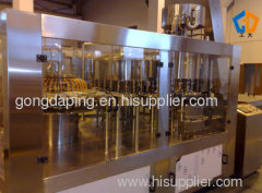 Beer bottle washing filling capping machine