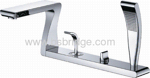 single lever decked bath and shower mixer