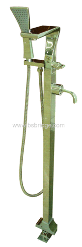 single lever floor mounted bath and shower mixer
