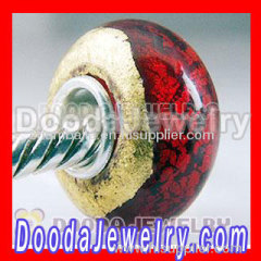 european style foil glass beads wholesale