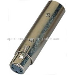 AI7MUSIC Adaptor connectors XLR female plug to XLR male plug Nickel plated