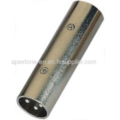 APEXTONE Adaptor connectors XLR male plug to XLR male plug AP-1321 Nickel plated