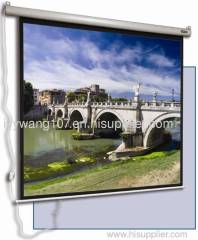 Electric Projection Screen with Tubular Motor and remote Control