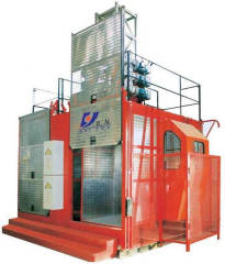 Supply New China SC200/200, 2000kgs/Cage, Double Cage Construction Hoist