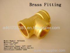 Brass fitting--Brass Tee