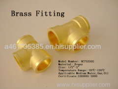 Brass fitting--Brass Tee