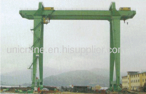 MEG model double trolley shipbuilding gantry crane